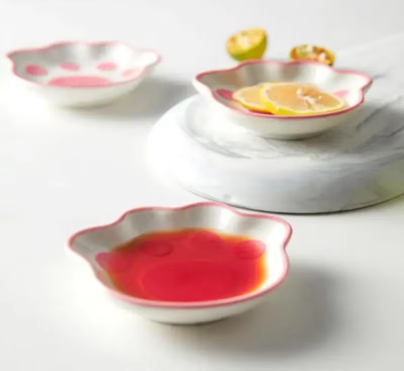 Patexy™ Cute Cat'S Paw Taste Dish Ceramic