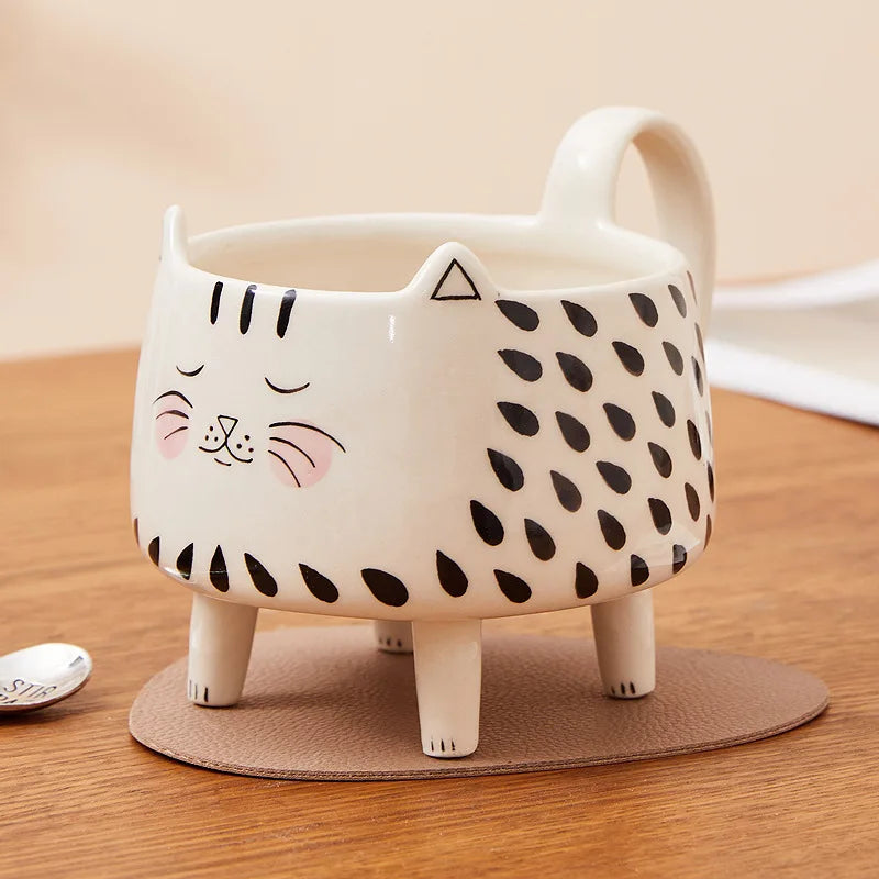 Patexy™ Cat Mug with 4 Legs Cat Cute Coffee Mug