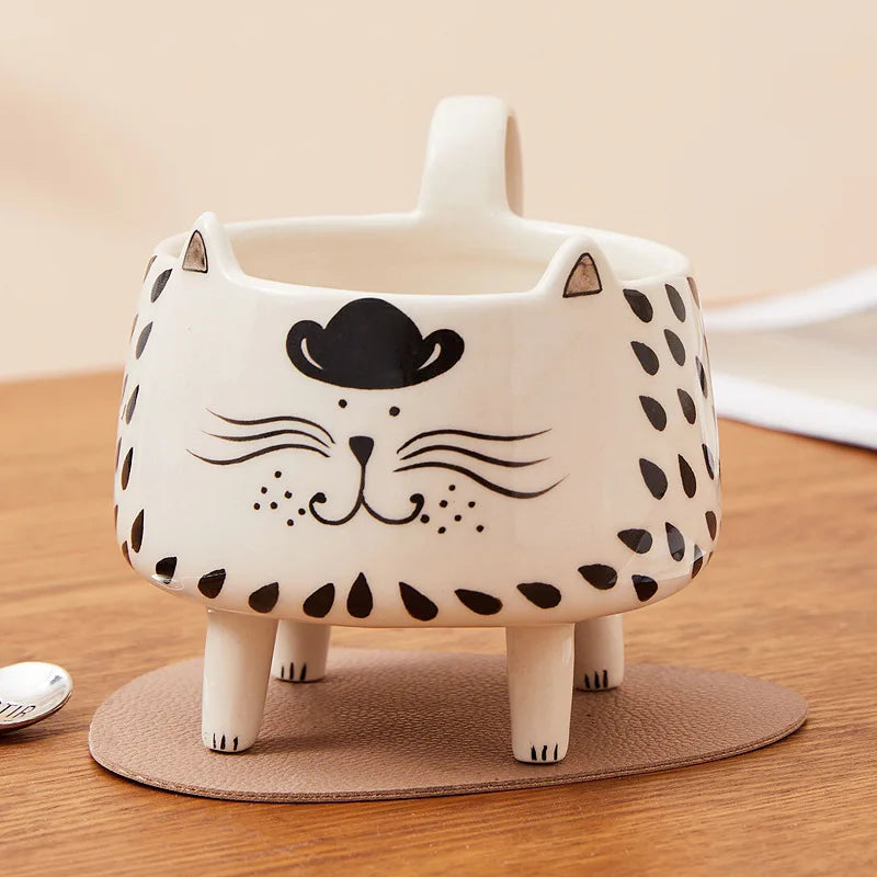 Patexy™ Cat Mug with 4 Legs Cat Cute Coffee Mug