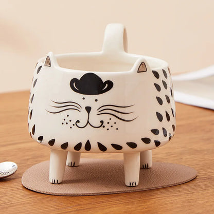 Patexy™ Cat Mug with 4 Legs Cat Cute Coffee Mug