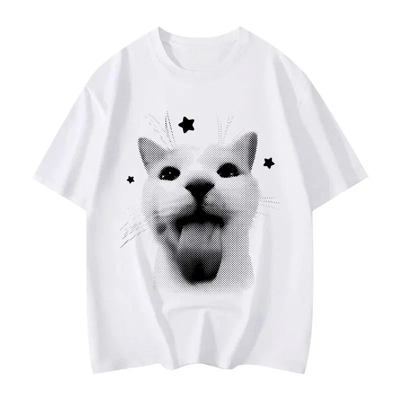 Patexy™T-Shirts Funny Cat Meme Graphic 