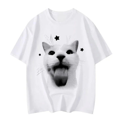 Patexy™T-Shirts Funny Cat Meme Graphic 