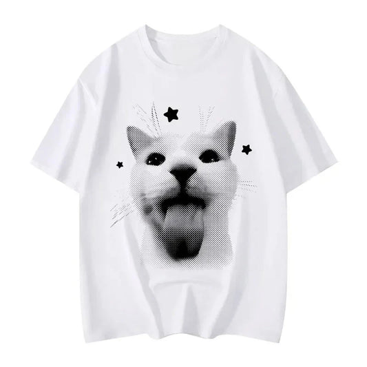 Patexy™T-Shirts Funny Cat Meme Graphic 