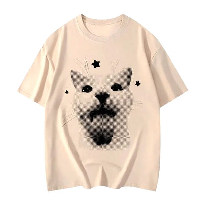Patexy™T-Shirts Funny Cat Meme Graphic 