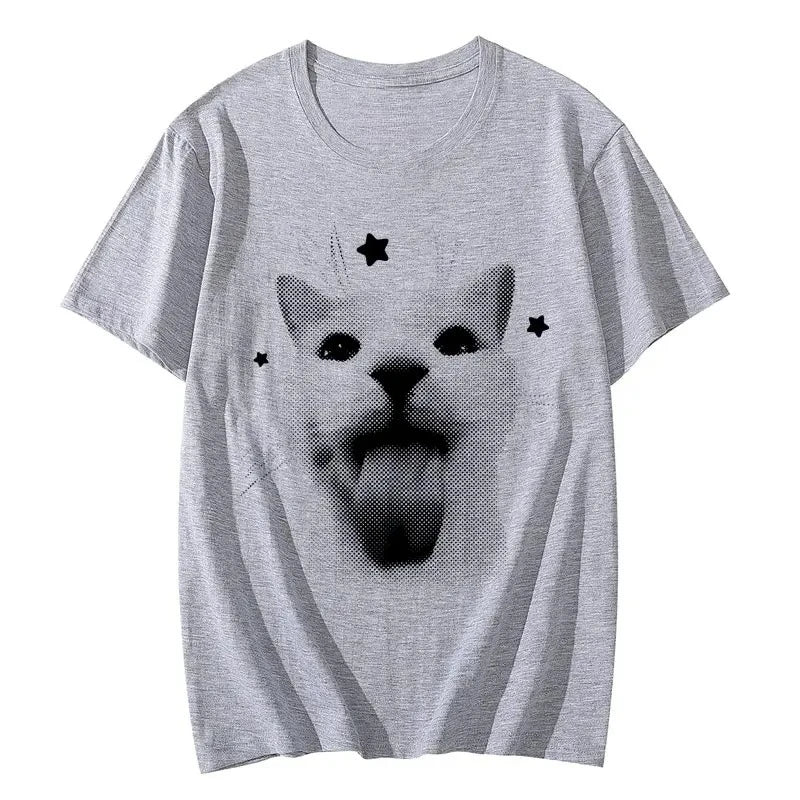 Patexy™T-Shirts Funny Cat Meme Graphic 