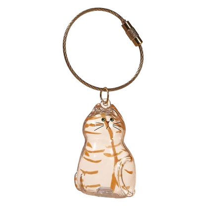 Patexy™Cat Memorial Keychain - Handmade Pet Hair Keepsake & Storage Container