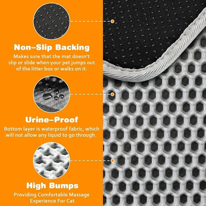 Patexy™Cat Litter Mat Heavy Duty Waterproof 