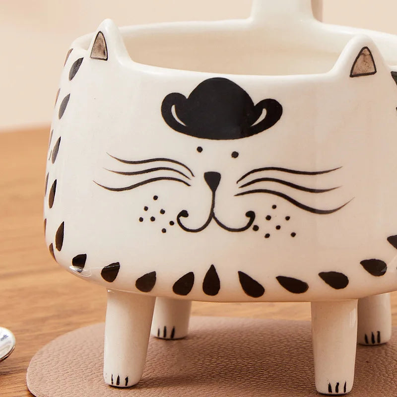 Patexy™ Cat Mug with 4 Legs Cat Cute Coffee Mug