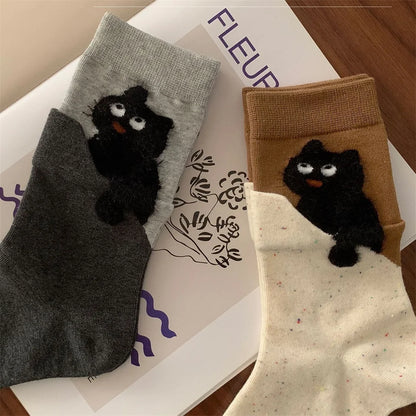 Patexy™ Autumn Winter Cat Cartoon Mid-Calf Socks