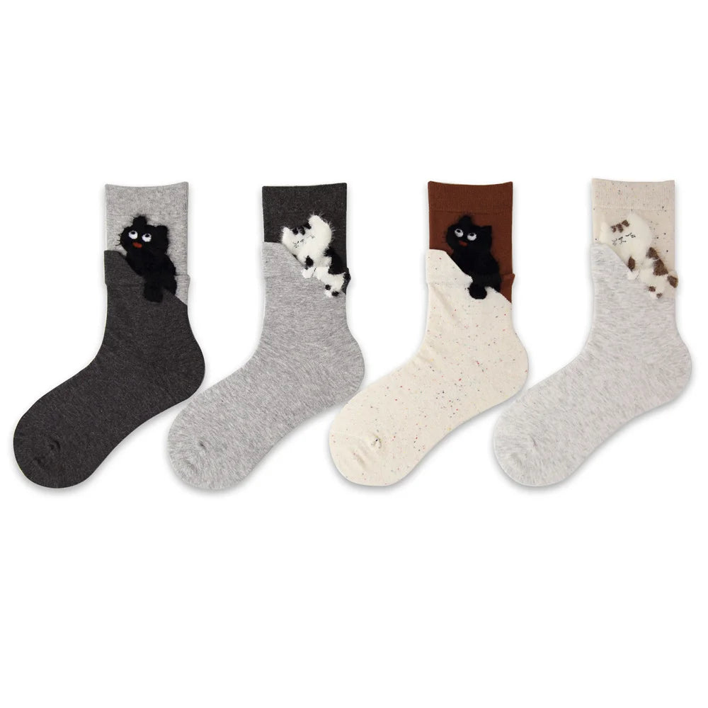 Patexy™ Autumn Winter Cat Cartoon Mid-Calf Socks