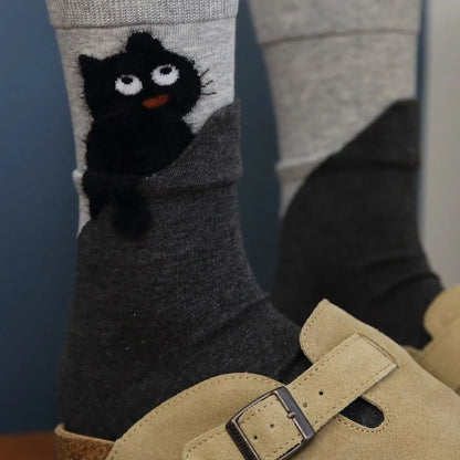 Patexy™ Autumn Winter Cat Cartoon Mid-Calf Socks
