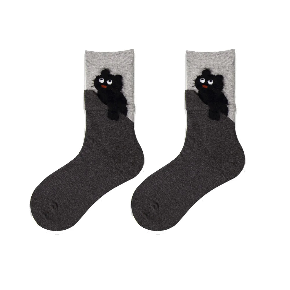 Patexy™ Autumn Winter Cat Cartoon Mid-Calf Socks