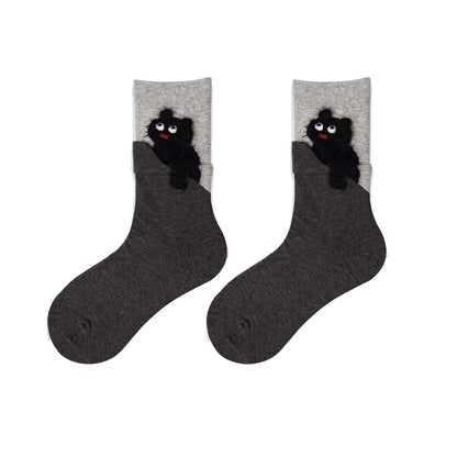 Patexy™ Autumn Winter Cat Cartoon Mid-Calf Socks