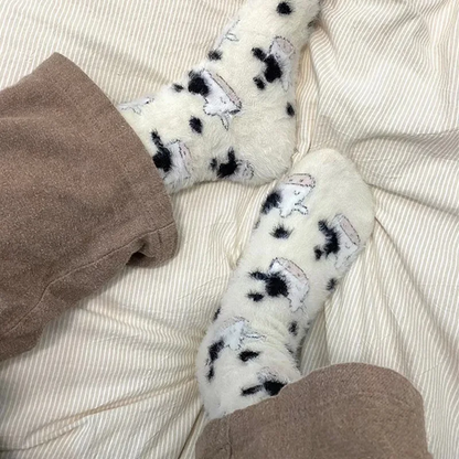Patexy™ Cartoon Cute Cow Mink Velvet Socks