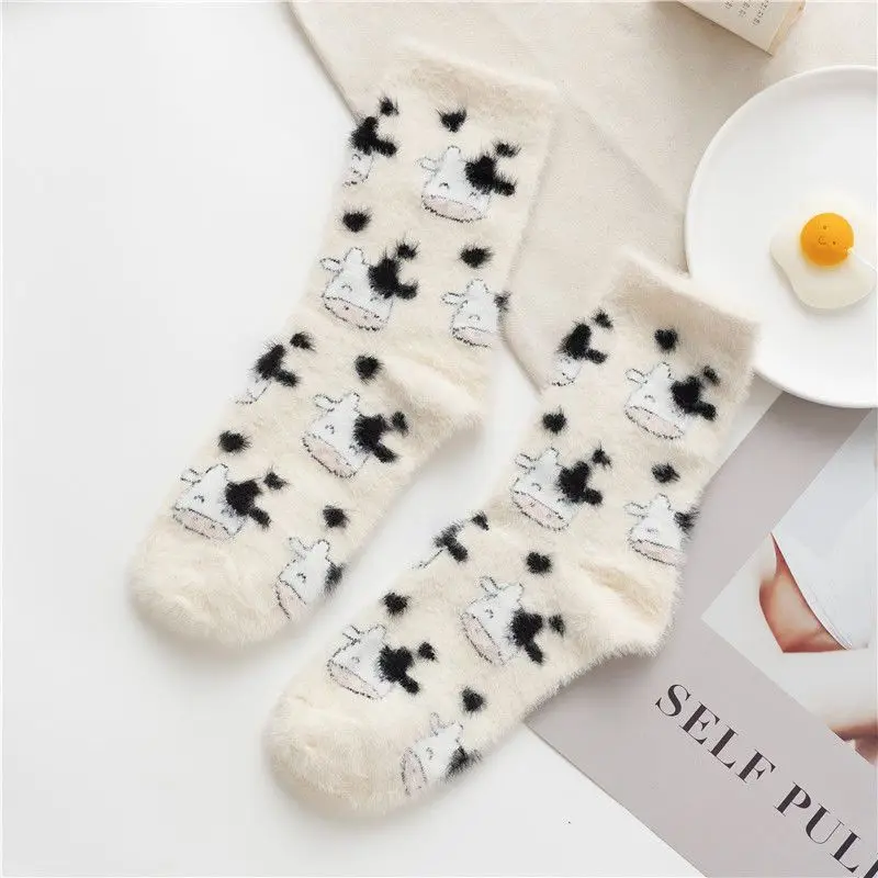 Patexy™ Cartoon Cute Cow Mink Velvet Socks