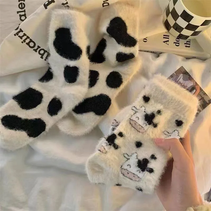 Patexy™ Cartoon Cute Cow Mink Velvet Socks