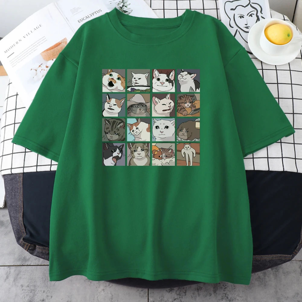 Patexy™ Meme Cats Puzzle Creativity Printed Unisex T-Shirts