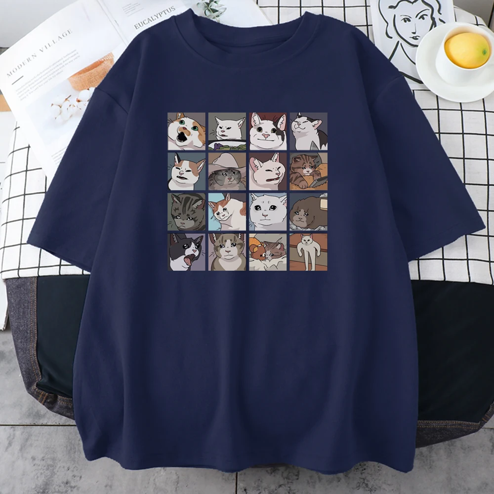 Patexy™ Meme Cats Puzzle Creativity Printed Unisex T-Shirts