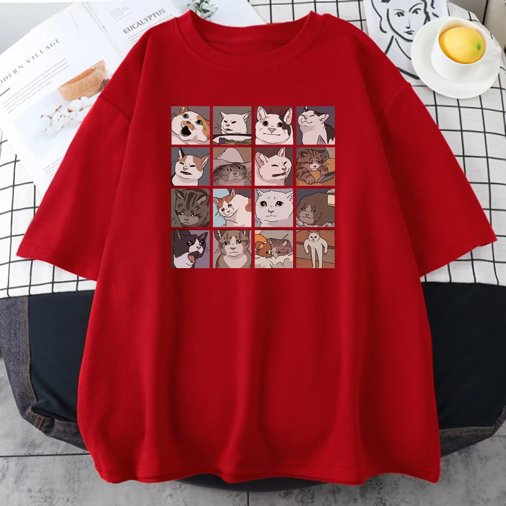 Patexy™ Meme Cats Puzzle Creativity Printed Unisex T-Shirts