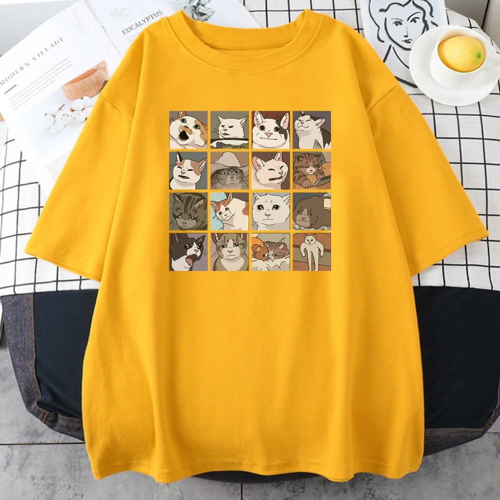 Patexy™ Meme Cats Puzzle Creativity Printed Unisex T-Shirts
