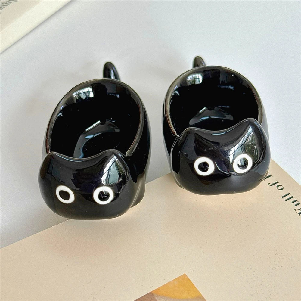 Patexy™ Ceramic Cat-Shaped Mini Dipping Plate Side Dish Small Bowl