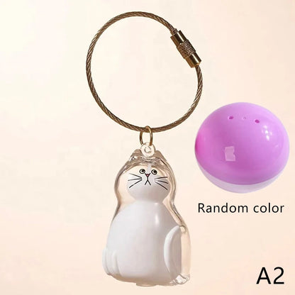 Patexy™Cat Memorial Keychain - Handmade Pet Hair Keepsake & Storage Container