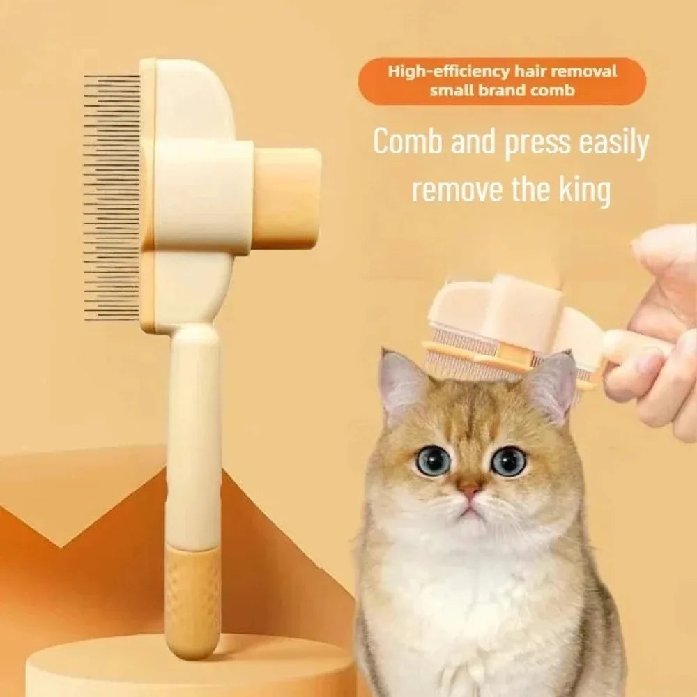 Patexy™Premium Self-Cleaning Dog Brush - Hard Steel Teeth Pet Comb