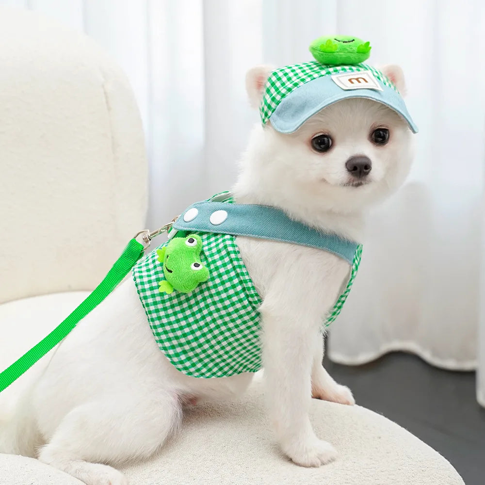Patexy™ 3-Piece Cartoon Pet Harness & Leash Set for Cats & Puppies