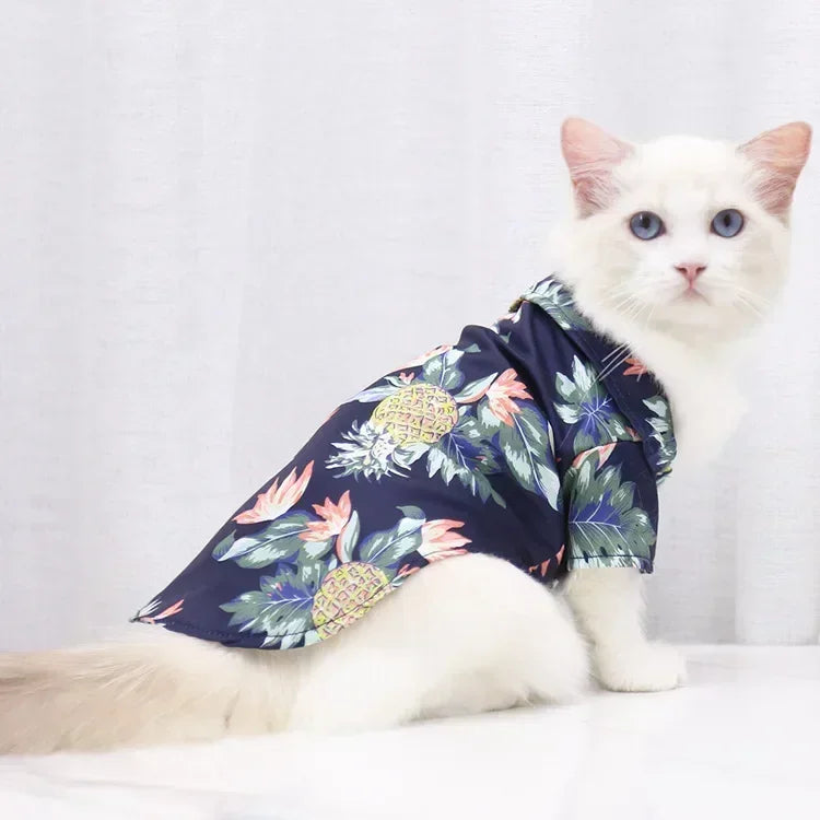 Patexy™Hawaiian Style Summer Dog Shirt – Breathable Beachwear for Cats & Dogs