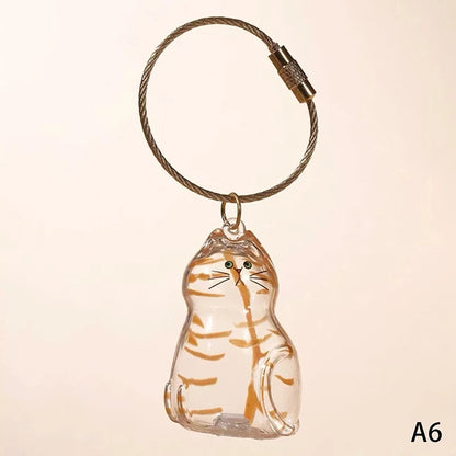 Patexy™Cat Memorial Keychain - Handmade Pet Hair Keepsake & Storage Container