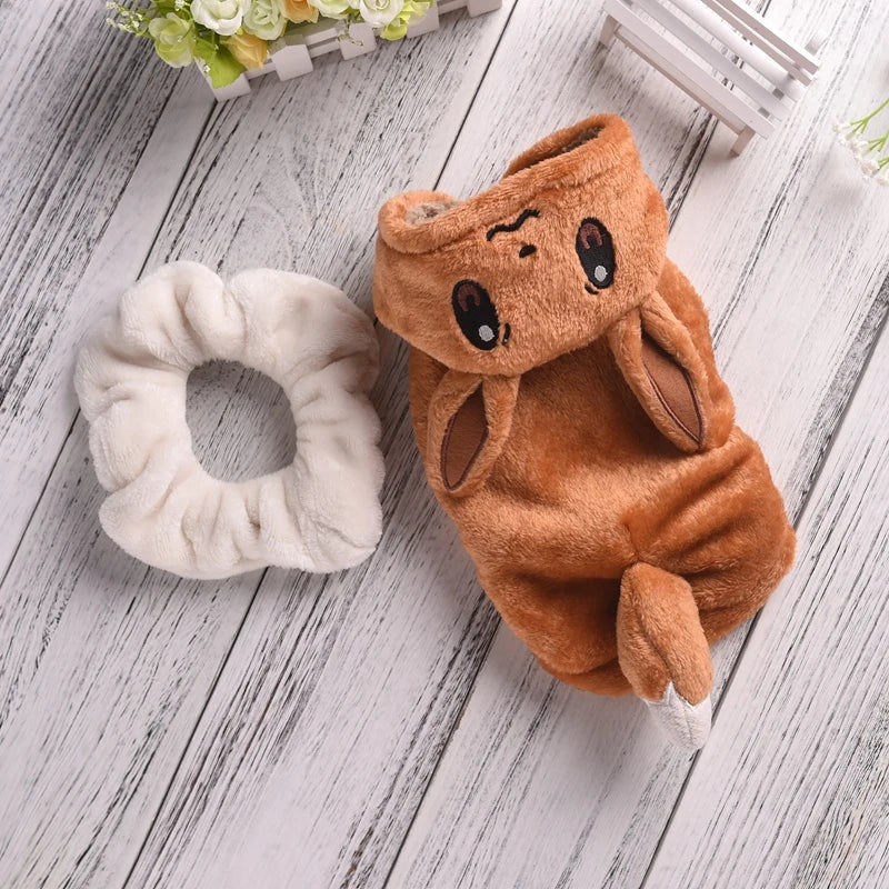 Funny Halloween Pet Costume - Warm Fleece Coat for Small & Medium Dogs