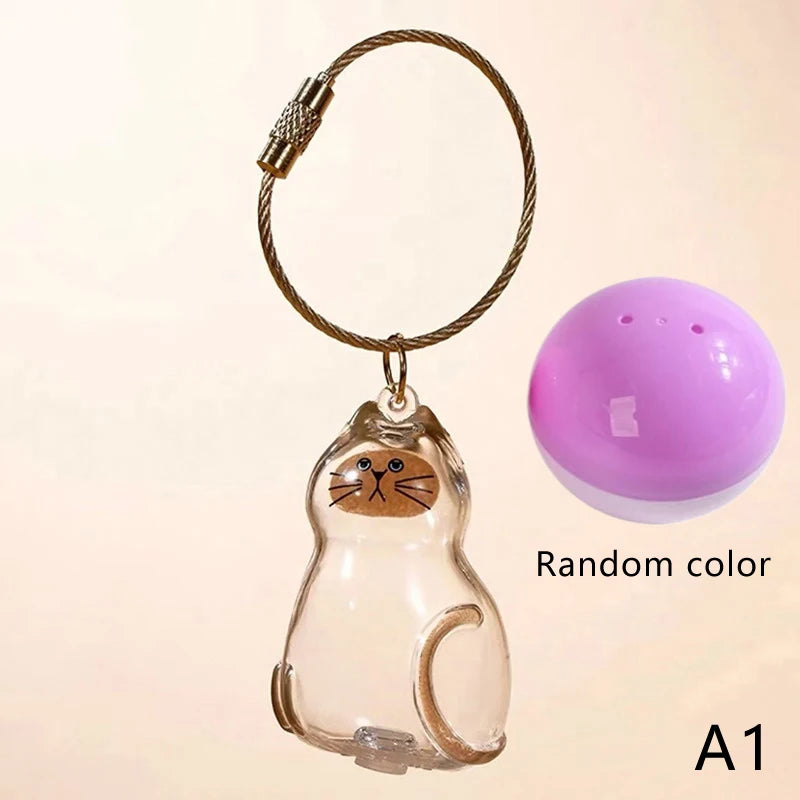 Patexy™Cat Memorial Keychain - Handmade Pet Hair Keepsake & Storage Container