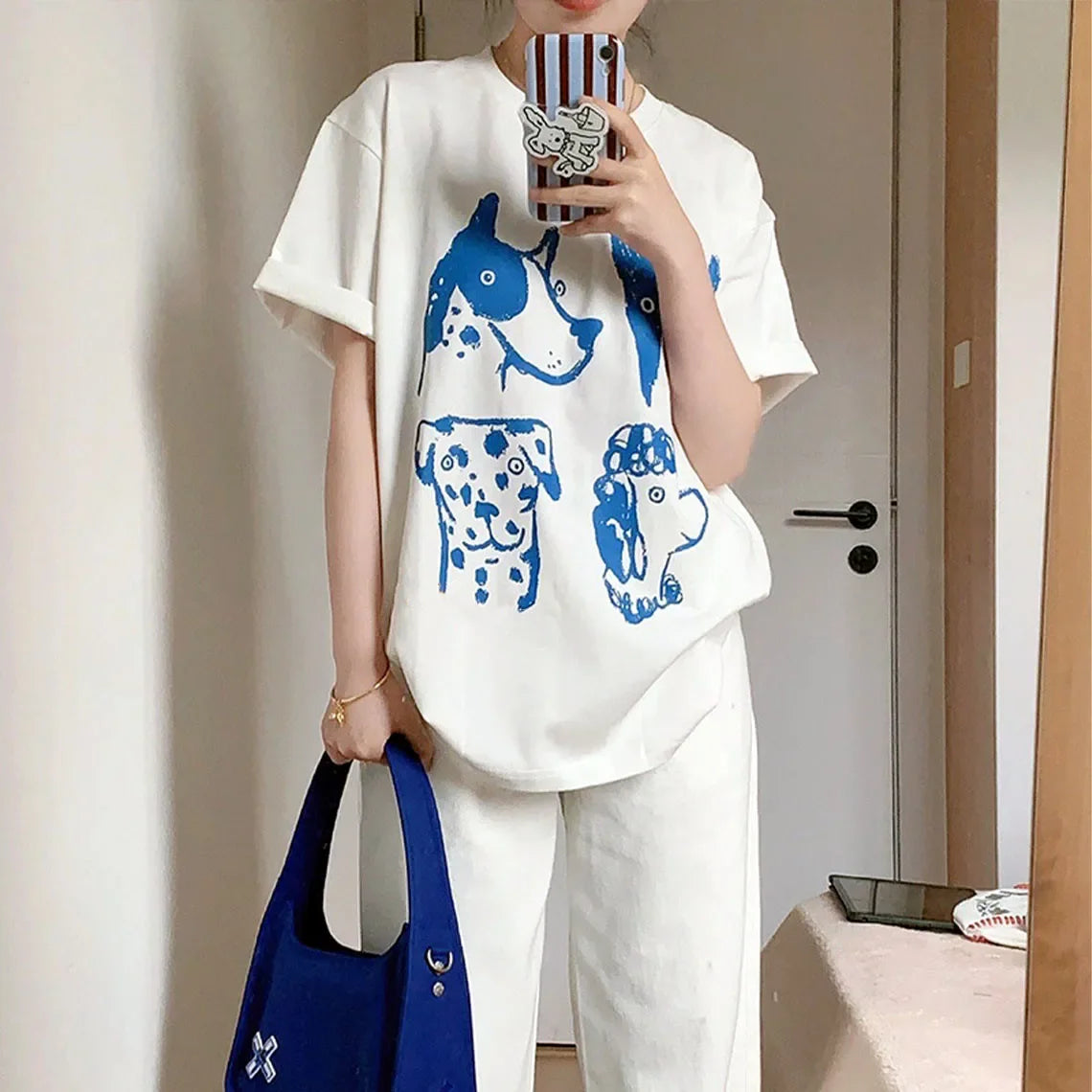 Patexy™ Cartoon Dogs Printing Kpop 