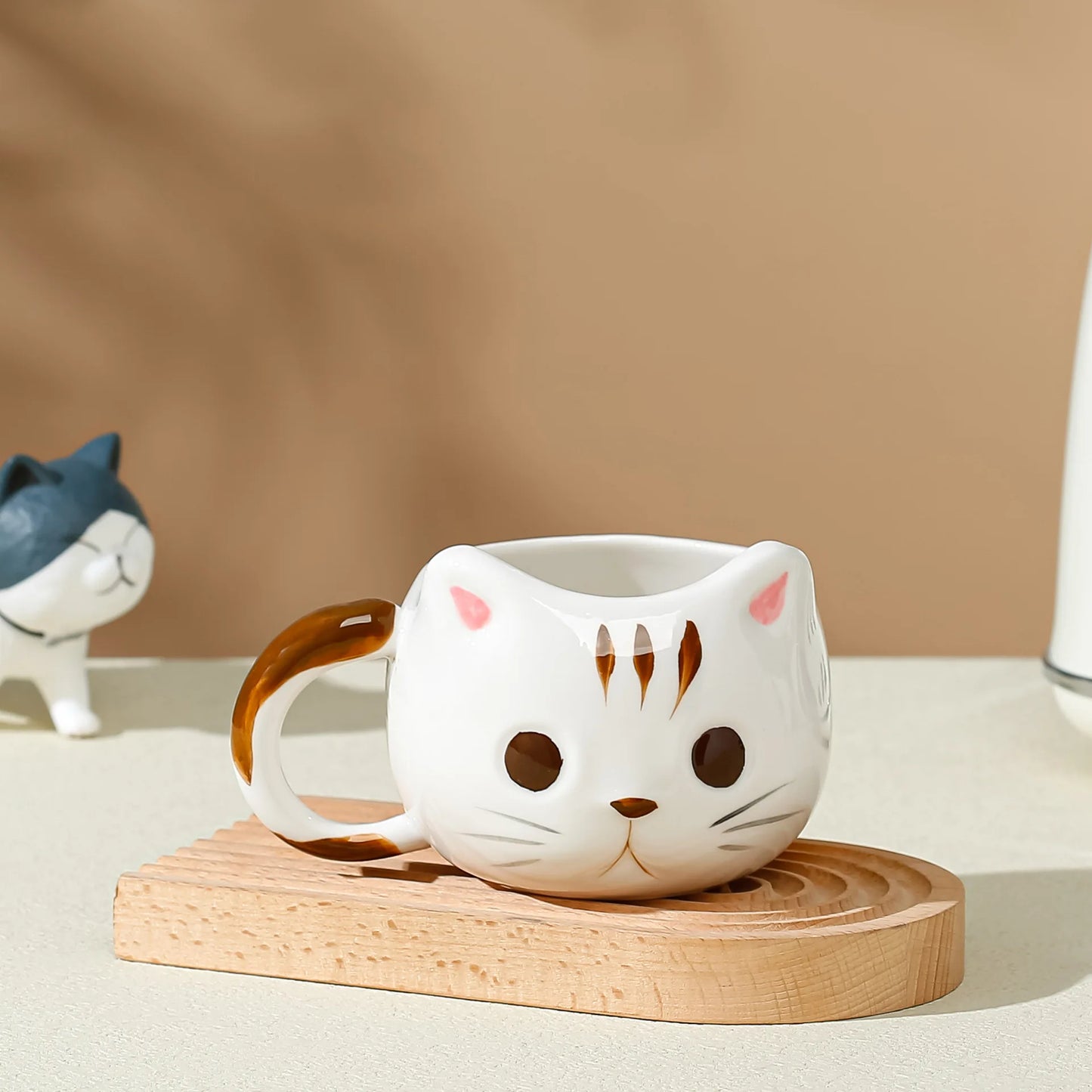 Patexy™ Cute Cat Ceramic Mug with Handmade