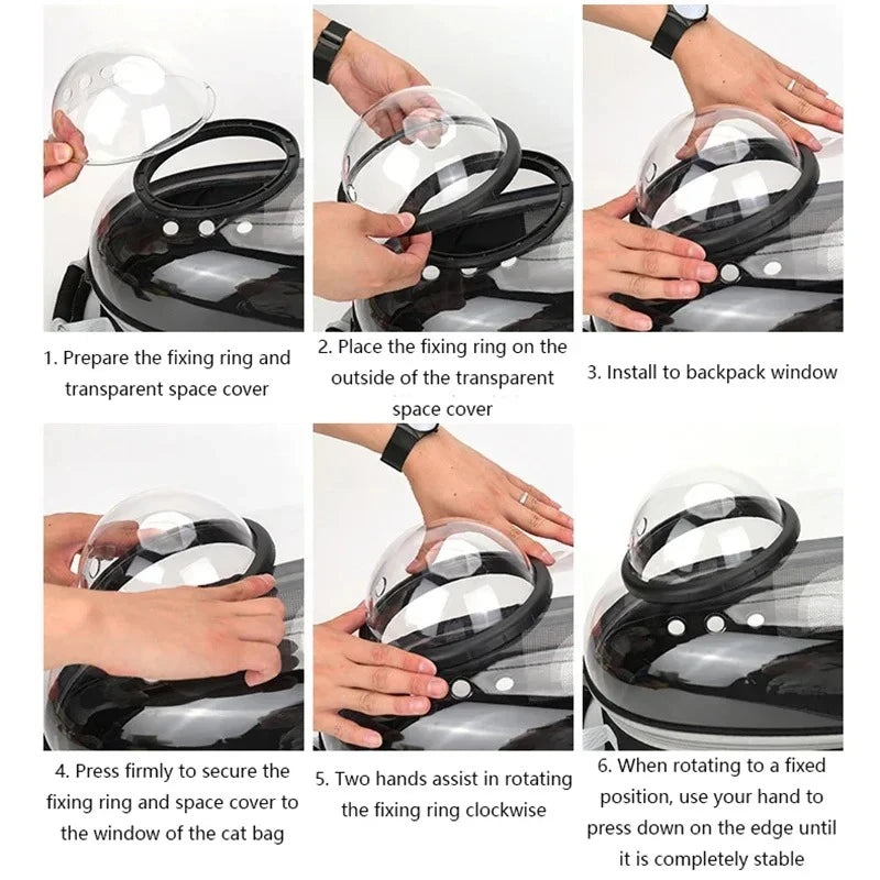Patexy™Foldable & Breathable Bubble Pet Backpack for Travel