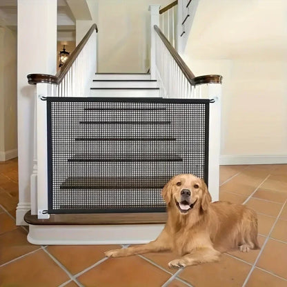 Patexy™Heavy Duty Dog Barrier Gate – Foldable Mesh Pet Security Fence
