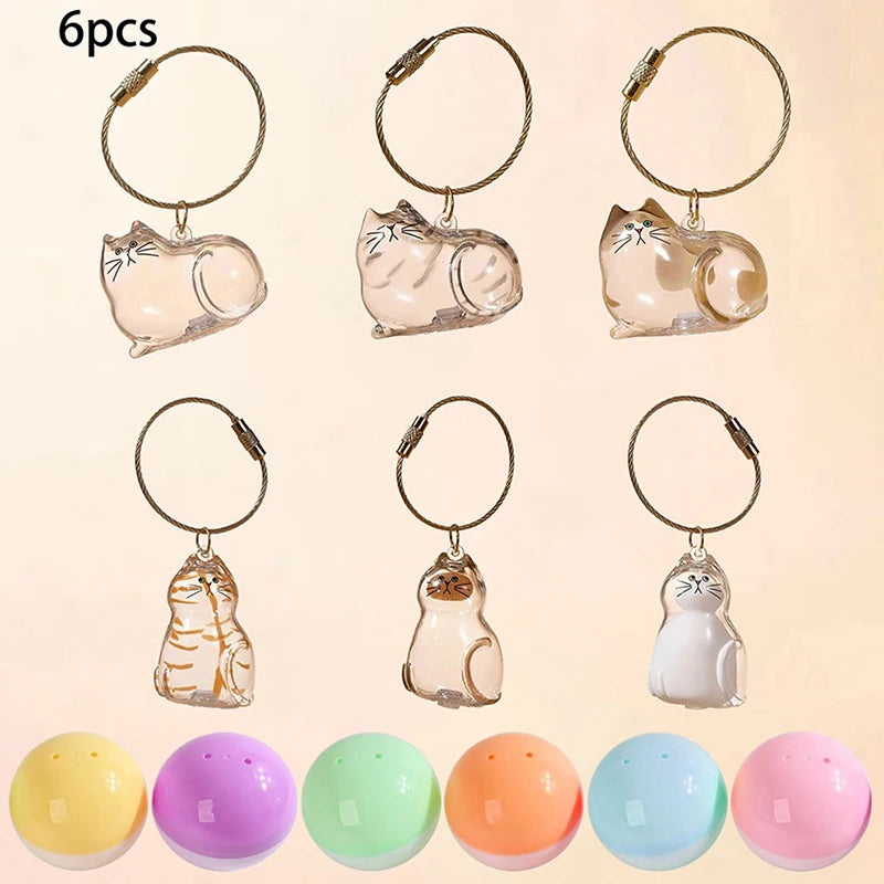 Patexy™Cat Memorial Keychain - Handmade Pet Hair Keepsake & Storage Container