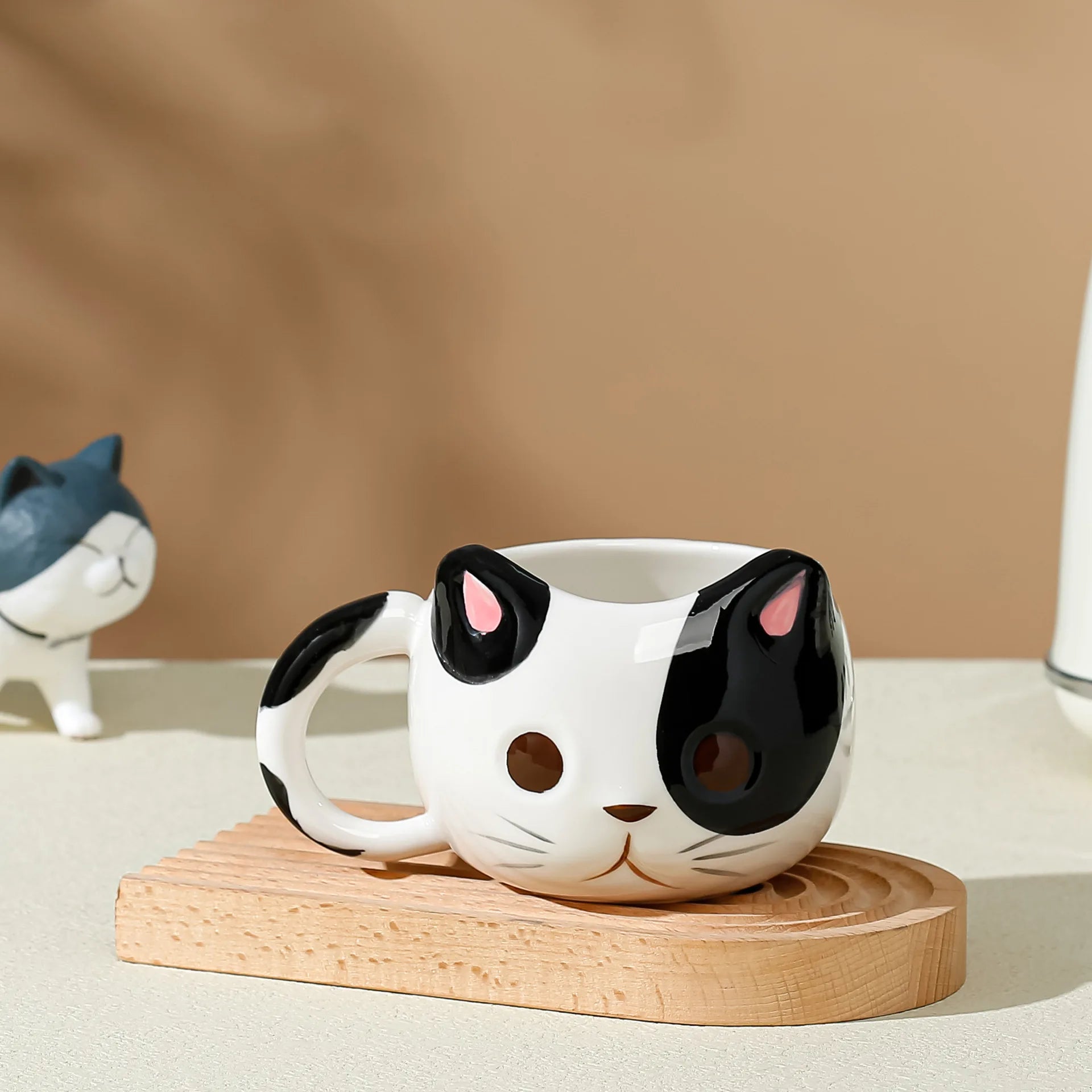 Patexy™ Cute Cat Ceramic Mug with Handmade
