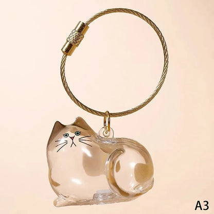 Patexy™Cat Memorial Keychain - Handmade Pet Hair Keepsake & Storage Container