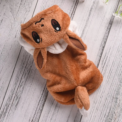 Funny Halloween Pet Costume - Warm Fleece Coat for Small & Medium Dogs