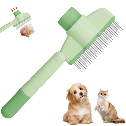 Patexy™Premium Self-Cleaning Dog Brush - Hard Steel Teeth Pet Comb