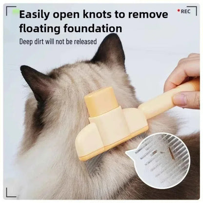 Patexy™Premium Self-Cleaning Dog Brush - Hard Steel Teeth Pet Comb