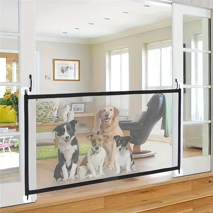 Patexy™Heavy Duty Dog Barrier Gate – Foldable Mesh Pet Security Fence