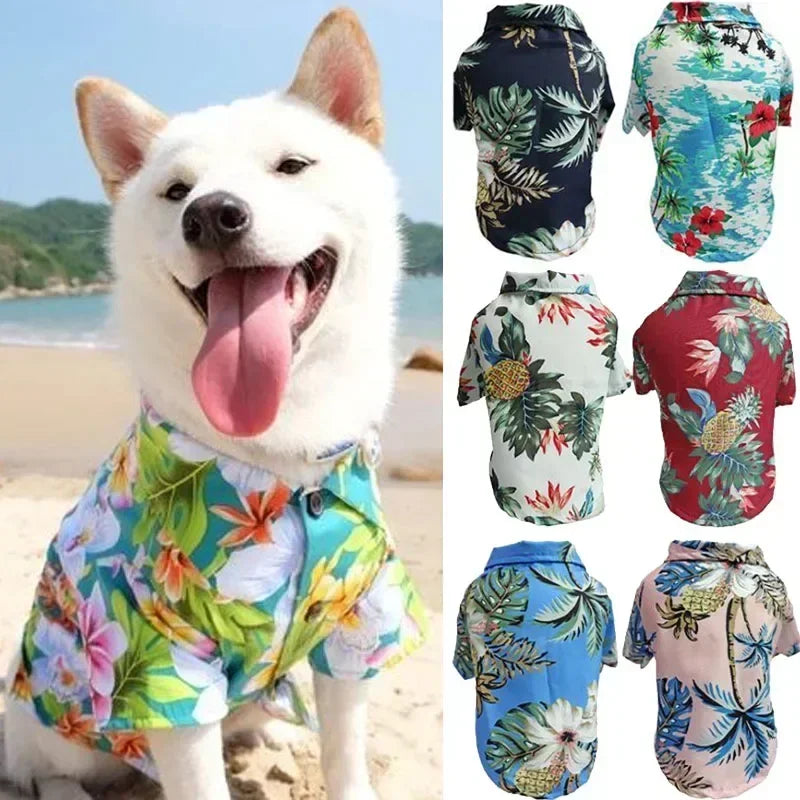 Patexy™Hawaiian Style Summer Dog Shirt – Breathable Beachwear for Cats & Dogs