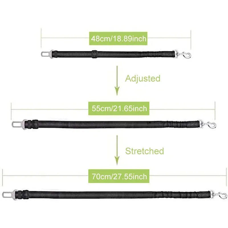 Patexy™ Reflective Dog Car Safety Belt & Harness