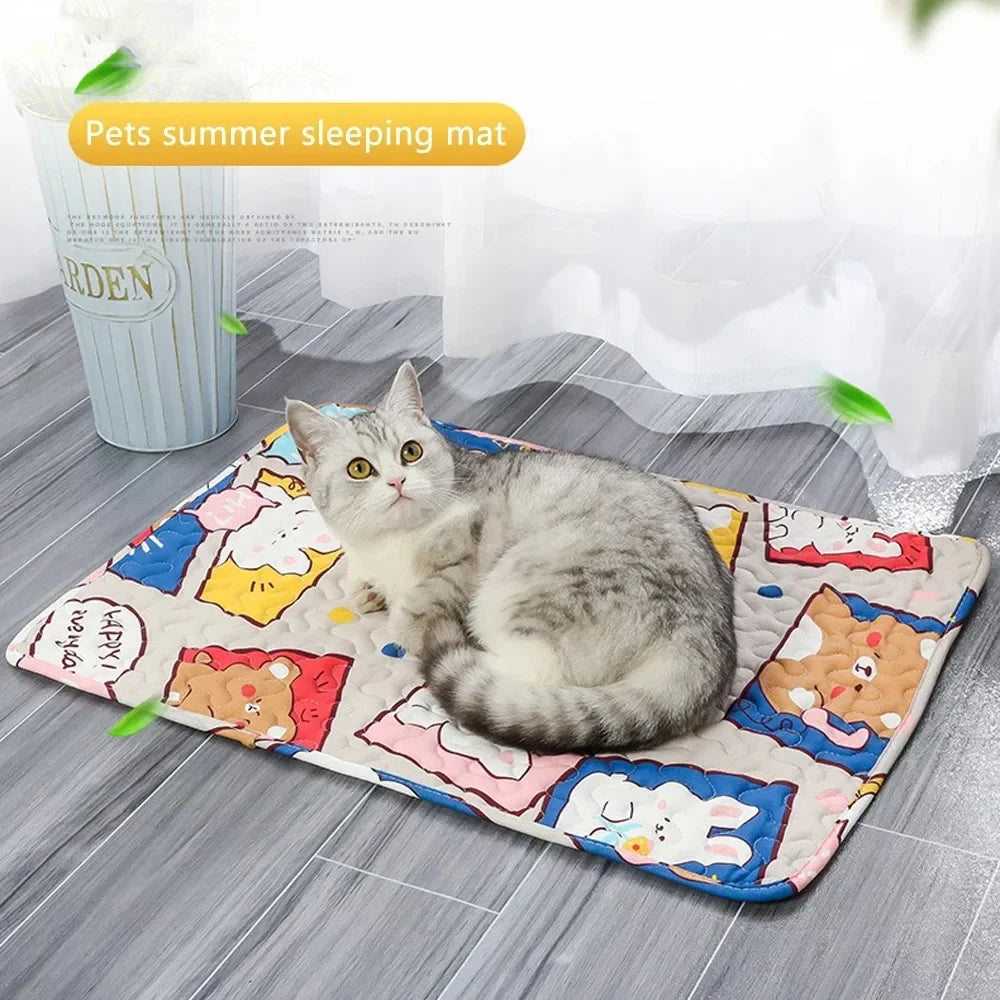 Patexy™Premium Pet Cooling Mat – Breathable Ice Blanket for Dogs & Cats, Moisture-Proof