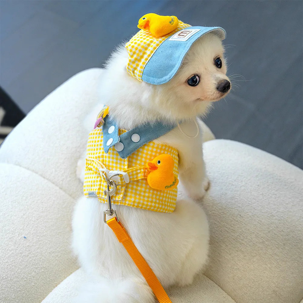 Patexy™ 3-Piece Cartoon Pet Harness & Leash Set for Cats & Puppies