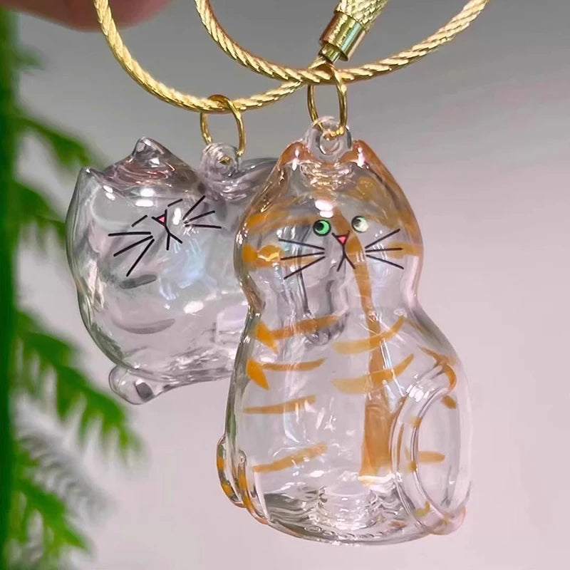 Patexy™Cat Memorial Keychain - Handmade Pet Hair Keepsake & Storage Container