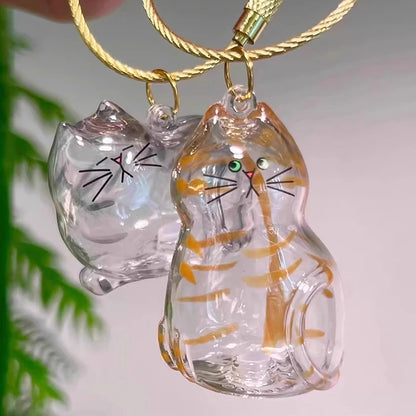 Patexy™Cat Memorial Keychain - Handmade Pet Hair Keepsake & Storage Container