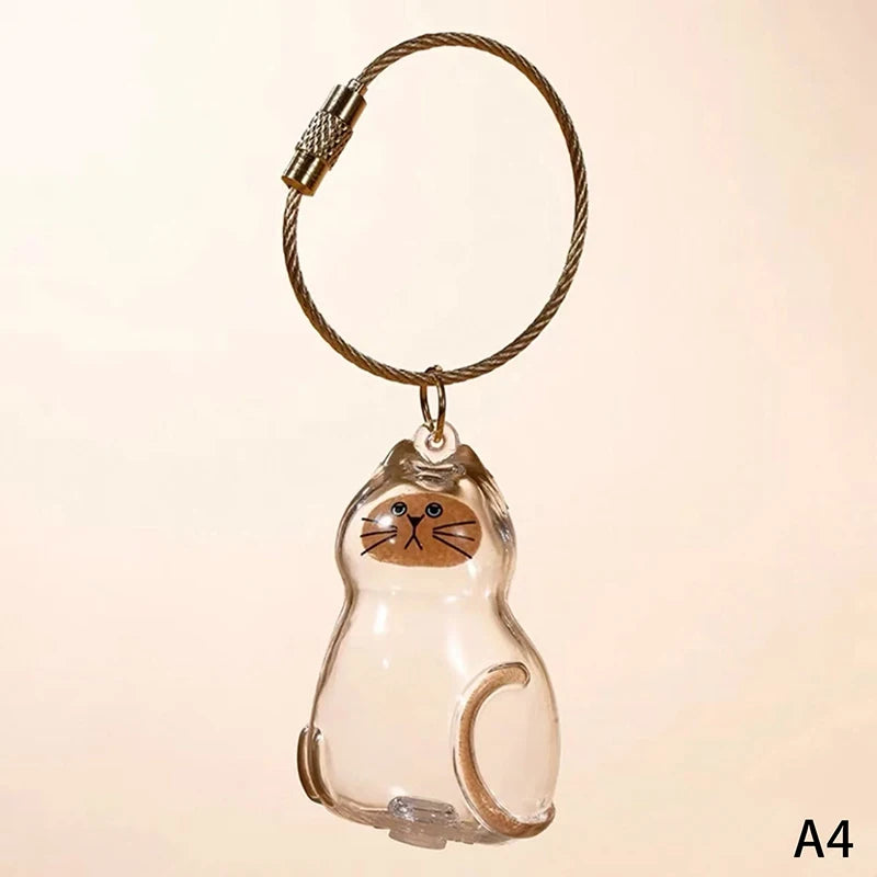 Patexy™Cat Memorial Keychain - Handmade Pet Hair Keepsake & Storage Container
